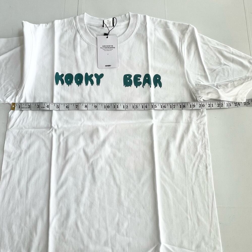 New HEYBIG Graphic Short Sleeve Tee Shirt TH-368 UNISEX SIZE L Kooky Club Bear - Picture 4 of 7